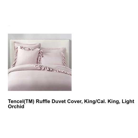Pottery Barn Bedding Tencel Ruffle Duvet Poshmark